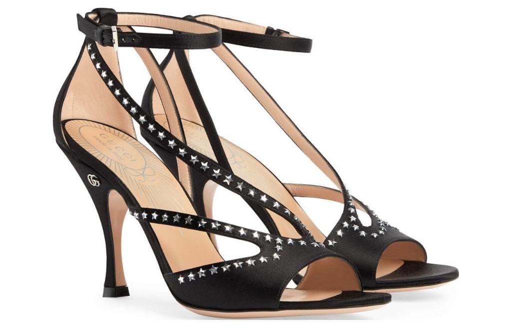 Order (W) Gucci Sterren GG (95mm) Sandalen Zwart 723432-KND90-1000