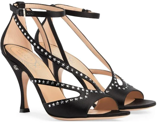 (W) Gucci Sterren GG (95mm) Sandalen Zwart 723432-KND90-1000 Order (W) Gucci Sterren GG (95mm) Sandalen Zwart 723432-KND90-1000