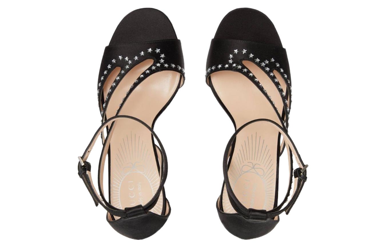 Lookbook (W) Gucci Sterren GG (95mm) Sandalen Zwart 723432-KND90-1000