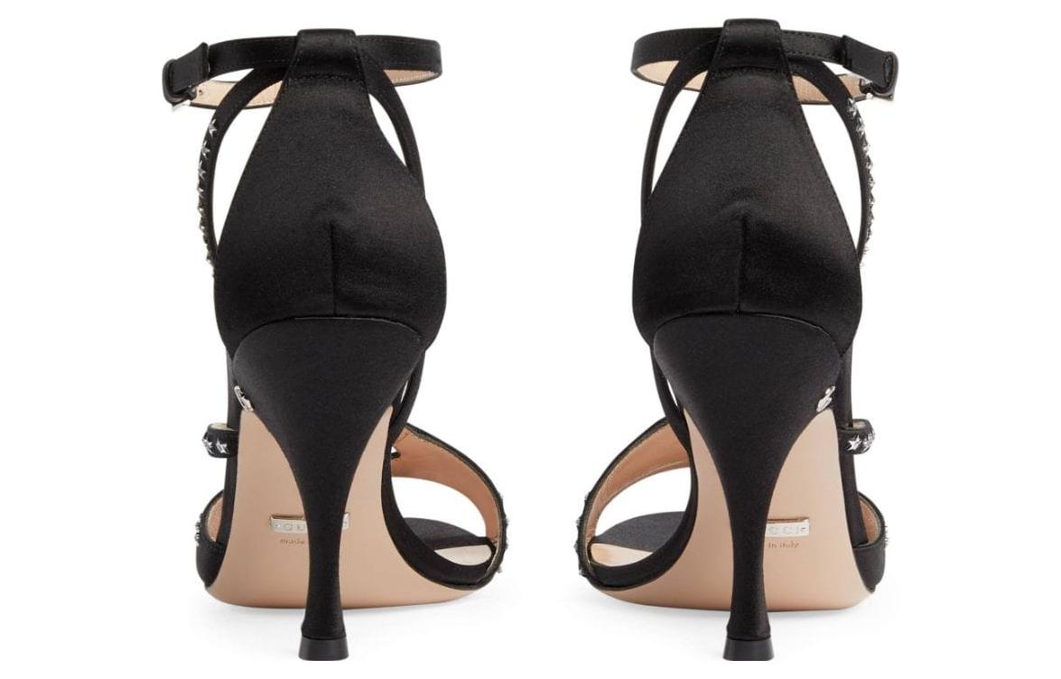 Shop (W) Gucci Sterren GG (95mm) Sandalen Zwart 723432-KND90-1000