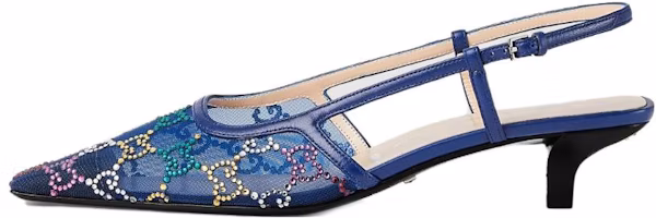 (Women) Gucci Stiletto 'Fashion Pointed Blue 3.5cm' 746033-FAB1M-4343 (Women) Gucci Stiletto 'Fashion Pointed Blue 3.5cm' 746033-FAB1M-4343