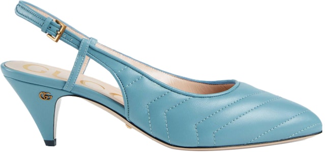 (W) 古驰蓝色扣带细高跟鞋 659471-BKO00-4514 Order (W) 古驰蓝色扣带细高跟鞋 659471-BKO00-4514