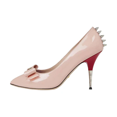 (W) Gucci Stiletto High Heels 'Nude Patent Leather'