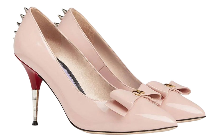 Order (W) Gucci Stiletto Tumit Tinggi 'Kulit Patent Nude' 549666-BNC00-5909