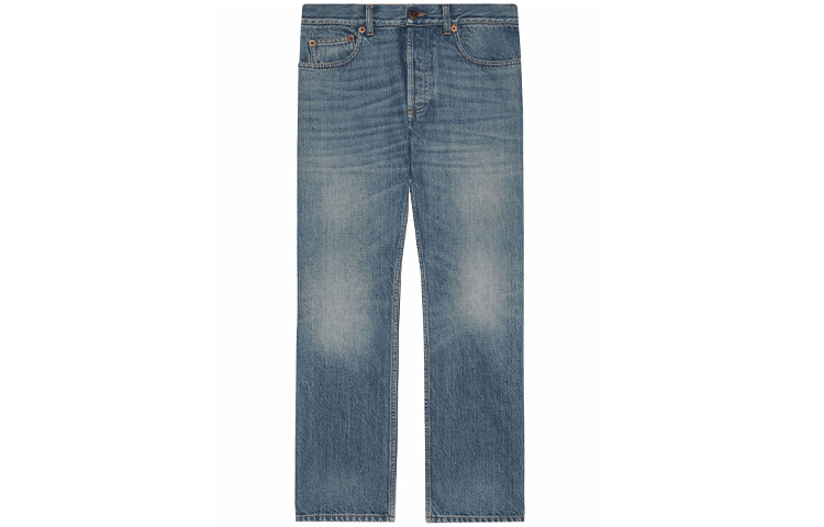 Buy (W) グッチ ストレートレッグ ジーンズ ブルー 628919-XDBOJ-4011