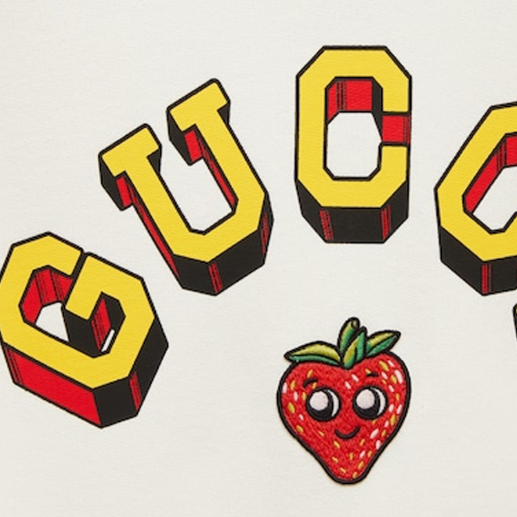 (Women) Gucci Strawberry Print Hoodie Red/White Casual Sweatshirt 773734-XJF8R-9282 圖 3