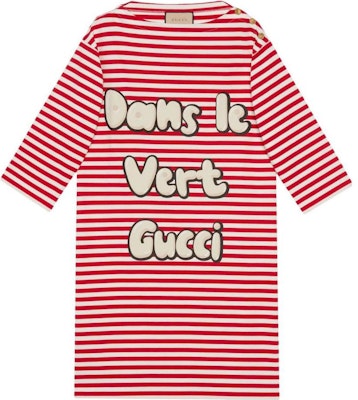 (W) 구찌 스트라이프 코튼 스포츠 롱슬리브 드레스 레드 SS23 727980-XJE7O-6176 Buy (W) 구찌 스트라이프 코튼 스포츠 롱슬리브 드레스 레드 SS23 727980-XJE7O-6176