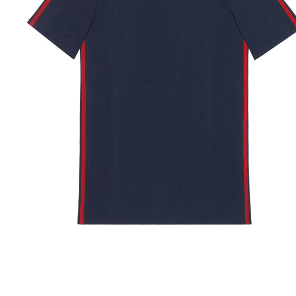 (Women) GUCCI Striped Loose Fit Short Sleeve Dress in Dark Blue 528977-KR01-4755 圖 7