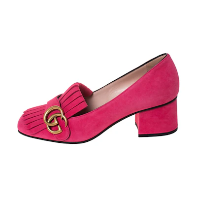 (W) Gucci Suede High Heel 'Pink'