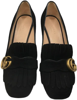 (W) Gucci Suede Tumit Rendah 'Hitam' 453480-C2000-1000 Purchase (W) Gucci Suede Tumit Rendah 'Hitam' 453480-C2000-1000