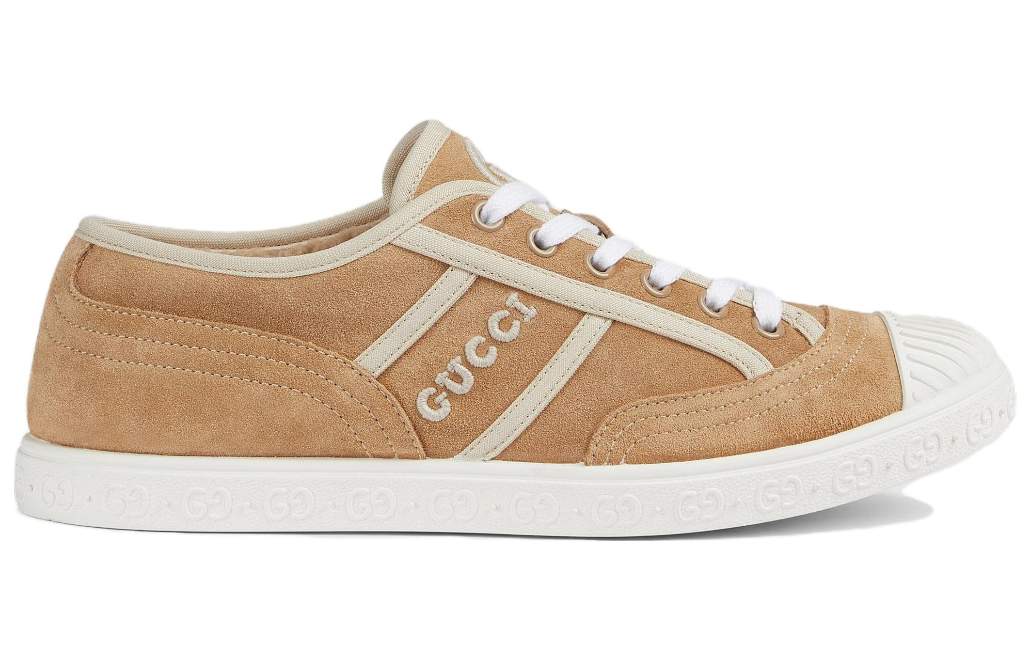 (W) Gucci Suede Low-Top Sneaker 'Beige CMFT Casual' 圖 2