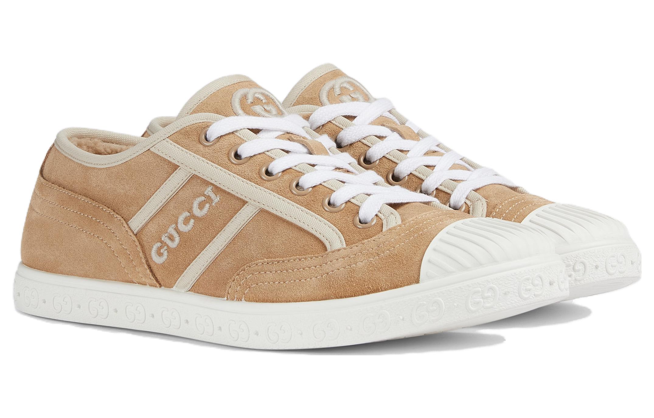 (W) Gucci Suede Low-Top Sneaker 'Beige CMFT Casual' 圖 3