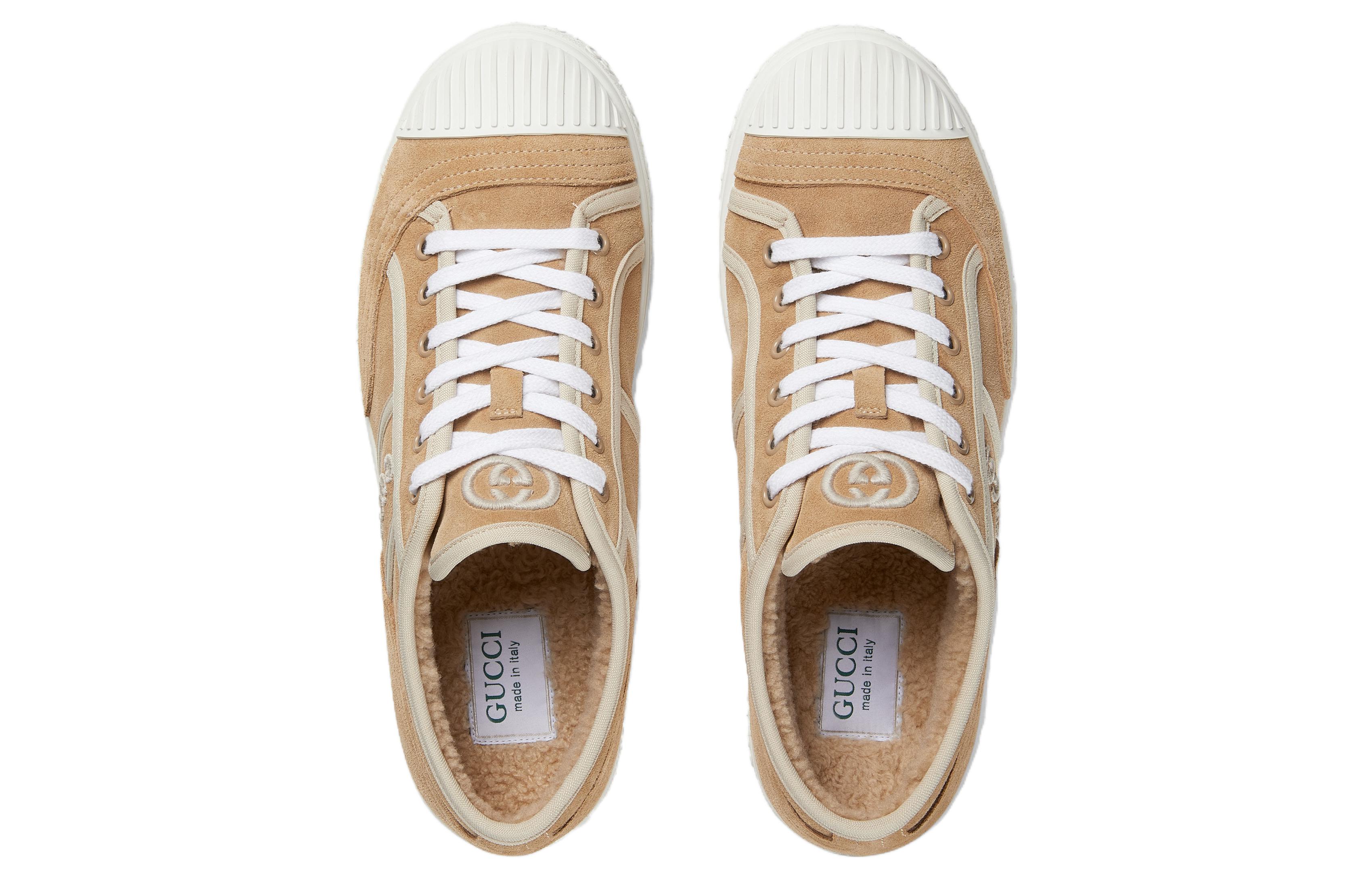 (W) Gucci Suede Low-Top Sneaker 'Beige CMFT Casual' 圖 4