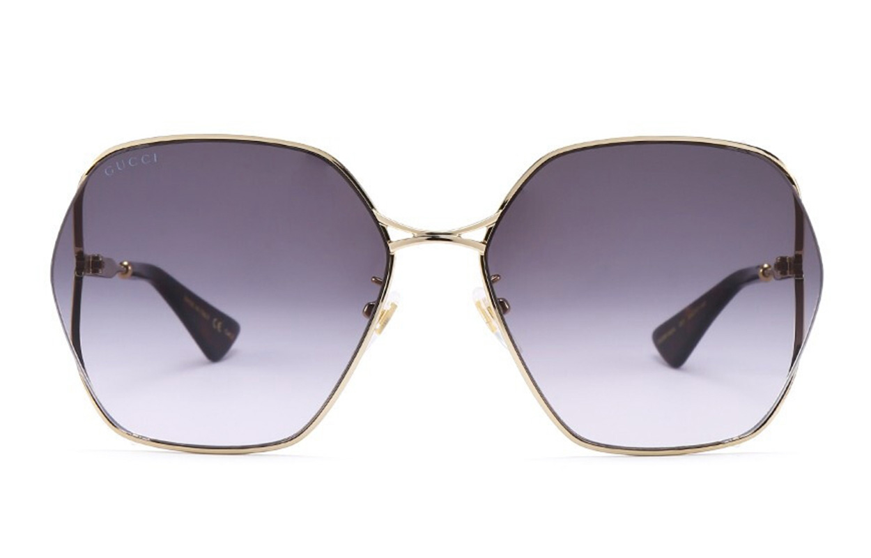 (Women) GUCCI Sunglasses - Gold Frame, Gradient Grey Lenses GG0818SA-001 63 圖 3