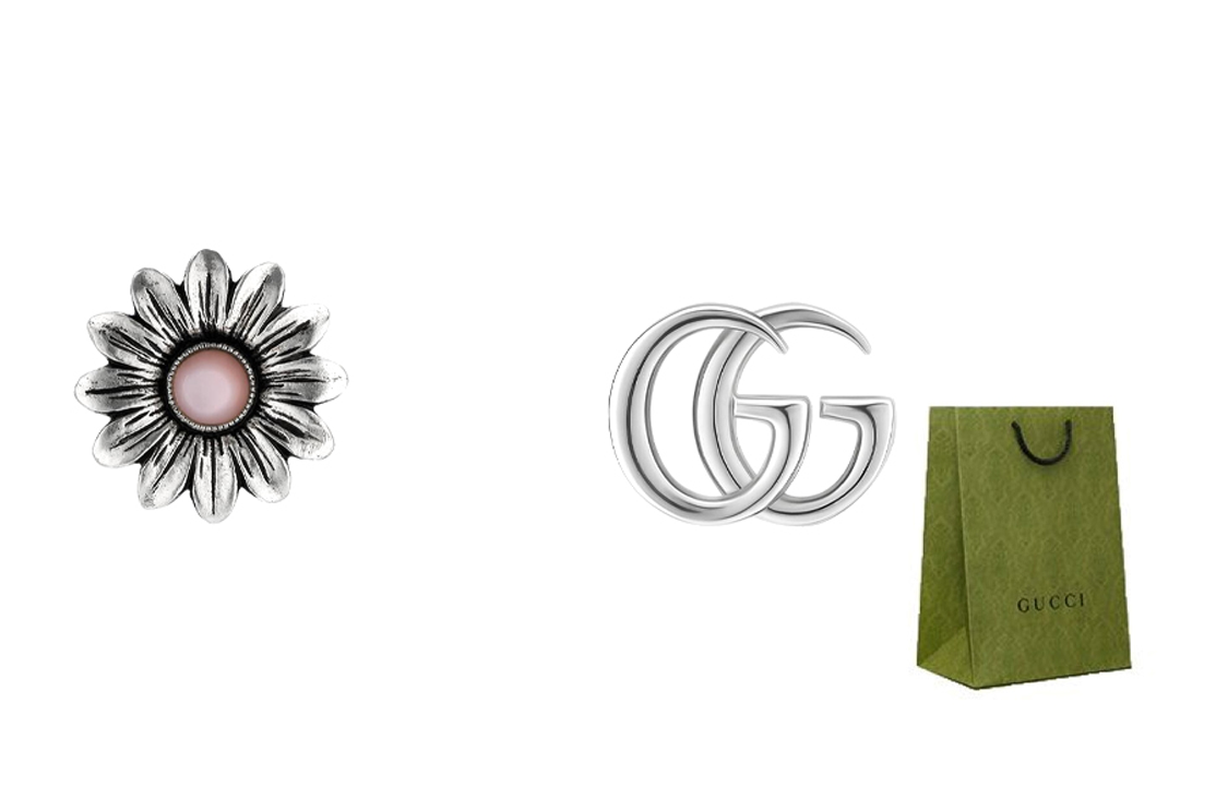 (Women) GUCCI Sweet Style 925 Silver Earrings for Women - Silver 527344-J8440-8164 圖 2