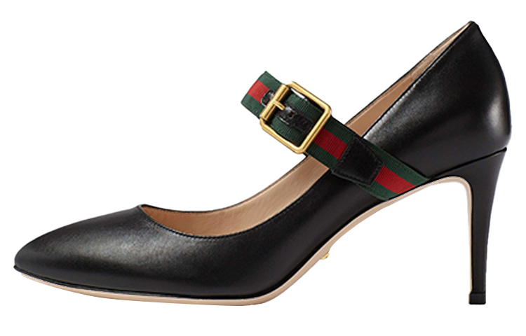(Women) Gucci Sylvie 'Black High Heels' 475086-CQXS0-1060