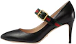 Buy (W) 古驰 Sylvie 黑色高跟鞋 475086-CQXS0-1060