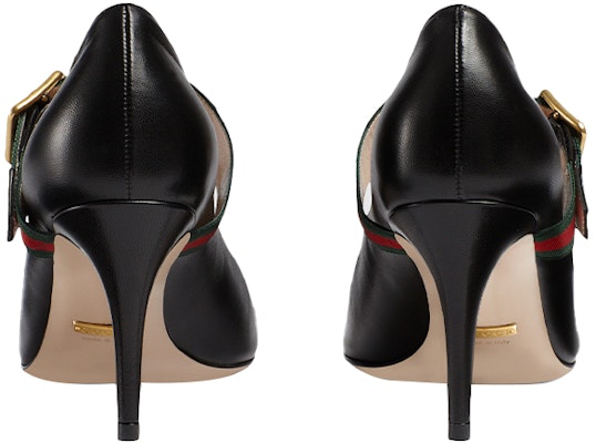 (W) Gucci Sylvie 'Kasut Tumit Tinggi Hitam' 475086-CQXS0-1060 Shop (W) Gucci Sylvie 'Kasut Tumit Tinggi Hitam' 475086-CQXS0-1060