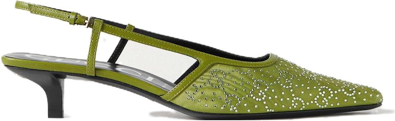 (W) Gucci绿色T字带高跟鞋 727432-9W840-3506 Order (W) Gucci绿色T字带高跟鞋 727432-9W840-3506