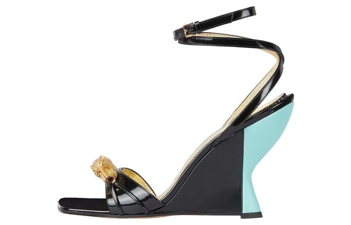 (Women) Gucci T-Strap Platform Sandals 'Black' 750208-CLG00-1000