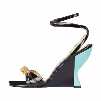 (W) Gucci T-Strap Platform Sandals 'Black'