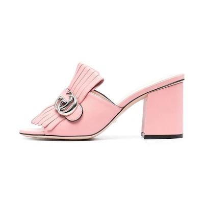 (W) Gucci Tassel Fashion Sandals 'Pink'