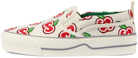 (Women) Gucci 1977 Series Printing Low Tops Skateboarding Shoes White 631751-H2C40-9130 (Women) Gucci 1977 Series Printing Low Tops Skateboarding Shoes White 631751-H2C40-9130