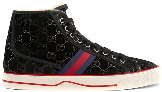 (W) Gucci Tennis 1977 'Suede Hitam' 649327-UJ510-1076 Order (W) Gucci Tennis 1977 'Suede Hitam' 649327-UJ510-1076