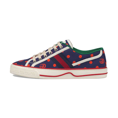 (W) Gucci Tennis 1977 with Web Polka Dot Print 'Blue Orange'