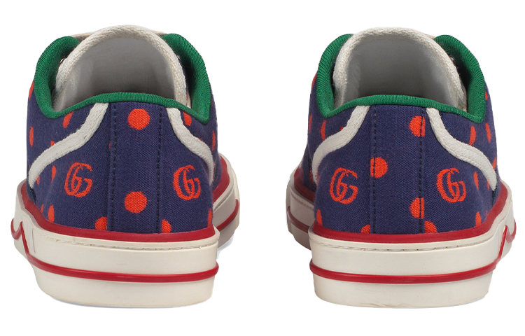 (W) Gucci Tennis 1977 with Web Polka Dot Print 'Blue Orange' 圖 4