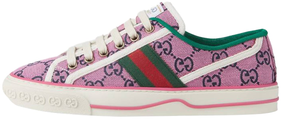 GUCCI古馳 Tennis 1977 Multicolor系列 休閒 時尚板鞋 女款 粉紫 Buy GUCCI古馳 Tennis 1977 Multicolor系列 休閒 時尚板鞋 女款 粉紫