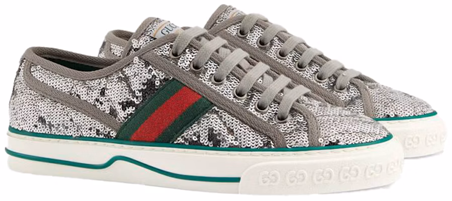 (Women) Gucci Tennis 1977 'Sequin - Silver' 646438-2MO10-8161 Order (Women) Gucci Tennis 1977 'Sequin - Silver' 646438-2MO10-8161