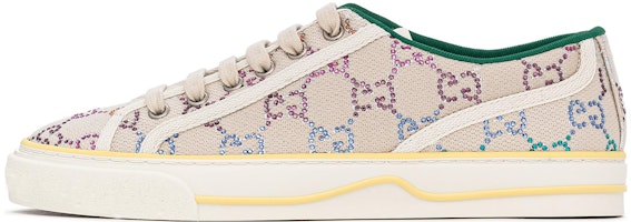 (Women) Gucci Tennis 1977 Low-Top Sneaker with crystals 'Off White' 732211-FABH3-9179 (Women) Gucci Tennis 1977 Low-Top Sneaker with crystals 'Off White' 732211-FABH3-9179