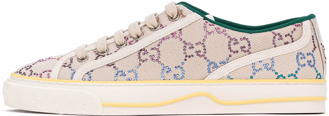 (Women) Gucci Tennis 1977 Low-Top Sneaker with crystals 'Off White' 732211-FABH3-9179 Buy (Women) Gucci Tennis 1977 Low-Top Sneaker with crystals 'Off White' 732211-FABH3-9179