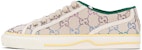 (W) Sneaker Rendah Gucci Tennis 1977 Kristal 'Putih Off' 732211-FABH3-9179