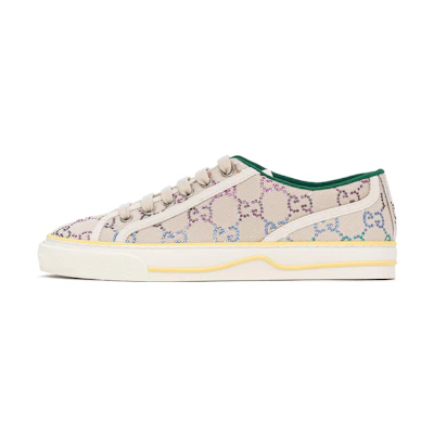 (W) Gucci Tennis 1977 Low-Top Sneaker with crystals 'Off White'