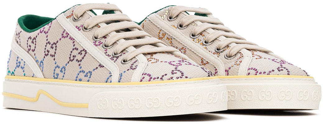 (Women) Gucci Tennis 1977 Low-Top Sneaker with crystals 'Off White' 732211-FABH3-9179 Lookbook (Women) Gucci Tennis 1977 Low-Top Sneaker with crystals 'Off White' 732211-FABH3-9179