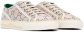 Lookbook (W) Sneaker Rendah Gucci Tennis 1977 Kristal 'Putih Off' 732211-FABH3-9179