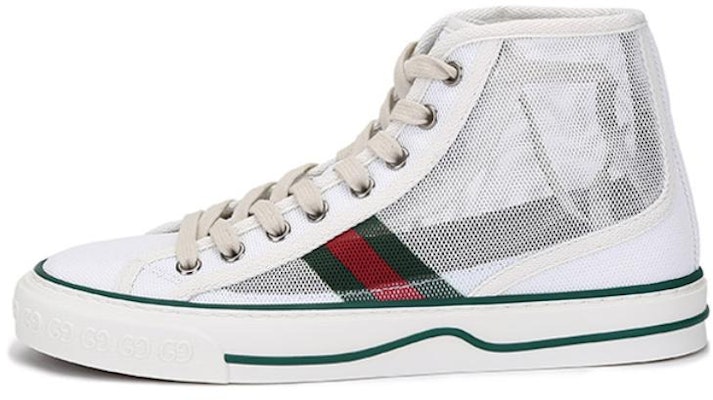 (Women) Gucci Tennis 1977 High 'White Green Red' 663579-2WB10-9070 Buy (Women) Gucci Tennis 1977 High 'White Green Red' 663579-2WB10-9070