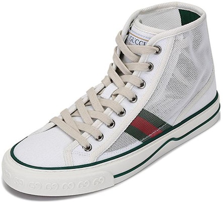 (Women) Gucci Tennis 1977 High 'White Green Red' 663579-2WB10-9070 Lookbook (Women) Gucci Tennis 1977 High 'White Green Red' 663579-2WB10-9070