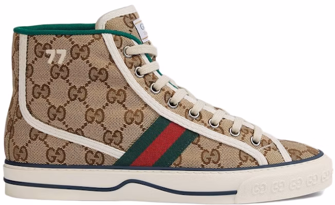 (Women) Gucci Tennis 1977 High 'Beige Ebony' 627838-HVK70-9765 Buy (Women) Gucci Tennis 1977 High 'Beige Ebony' 627838-HVK70-9765