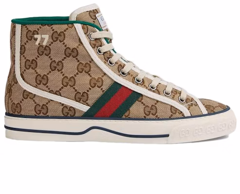 (Women) Gucci Tennis 1977 High 'Beige Ebony' 627838 HVK70 9765 Order (Women) Gucci Tennis 1977 High 'Beige Ebony' 627838 HVK70 9765