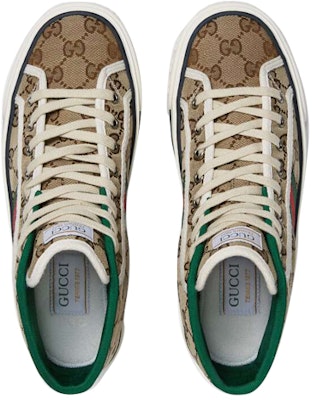 (Women) Gucci Tennis 1977 High 'Black' 627838-HVK70-9765 Lookbook (Women) Gucci Tennis 1977 High 'Black' 627838-HVK70-9765