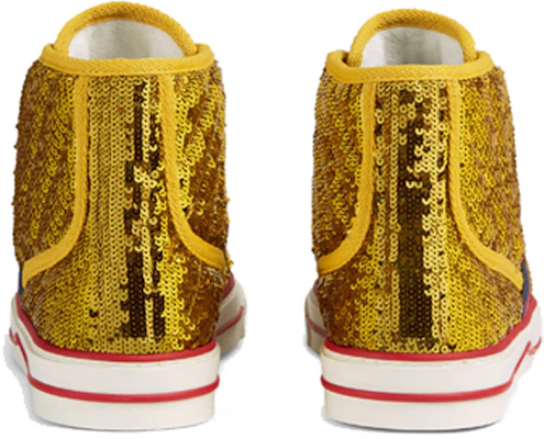 (W) Gucci Tennis 1977 High ''Paillettes - Or'' 646400-2MO10-8060 Shop (W) Gucci Tennis 1977 High ''Paillettes - Or'' 646400-2MO10-8060