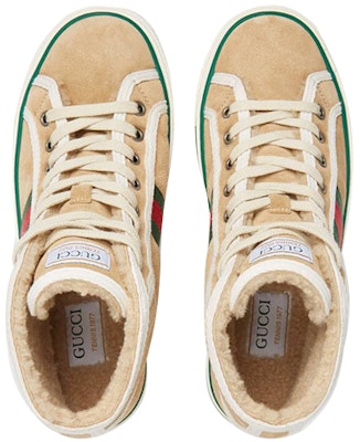 (Women) Gucci Tennis 1977 High 'Soft Caramel' 649327-UAE20-9564 Lookbook (Women) Gucci Tennis 1977 High 'Soft Caramel' 649327-UAE20-9564