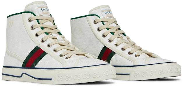 (W) グッチ テニス1977 ハイ "ミニGG" (ホワイト) 627838-99WM0-9074 Cheap (W) グッチ テニス1977 ハイ "ミニGG" (ホワイト) 627838-99WM0-9074