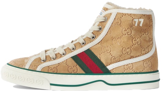 (W) 구찌 테니스 1977 하이 GG 브라운 스웨이드 649327-UJ510-9564 Buy (W) 구찌 테니스 1977 하이 GG 브라운 스웨이드 649327-UJ510-9564