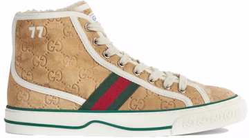(W) Gucci Tennis 1977 High GG Suede Coklat 649327-UJ510-9564 Order (W) Gucci Tennis 1977 High GG Suede Coklat 649327-UJ510-9564