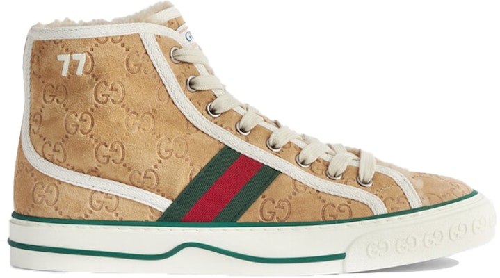 (Women) Gucci Tennis 1977 High GG Brown Suede 649327-UJ510-9564 Order (Women) Gucci Tennis 1977 High GG Brown Suede 649327-UJ510-9564