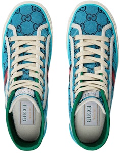 (W) グッチ テニス1977 ハイカットスニーカー (ブルー) 663679-2UZL0-4280 Lookbook (W) グッチ テニス1977 ハイカットスニーカー (ブルー) 663679-2UZL0-4280